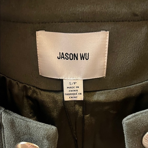 Jason Wu Women's Dark Green Blazer with Gold Buttons - Picture 4 of 7